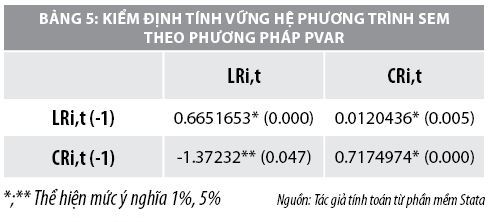 Mối quan hệ giữa rủi ro thanh khoản, rủi ro tín dụng và ổn định tài chính của các ngân hàng thương mại Việt Nam - Ảnh 8