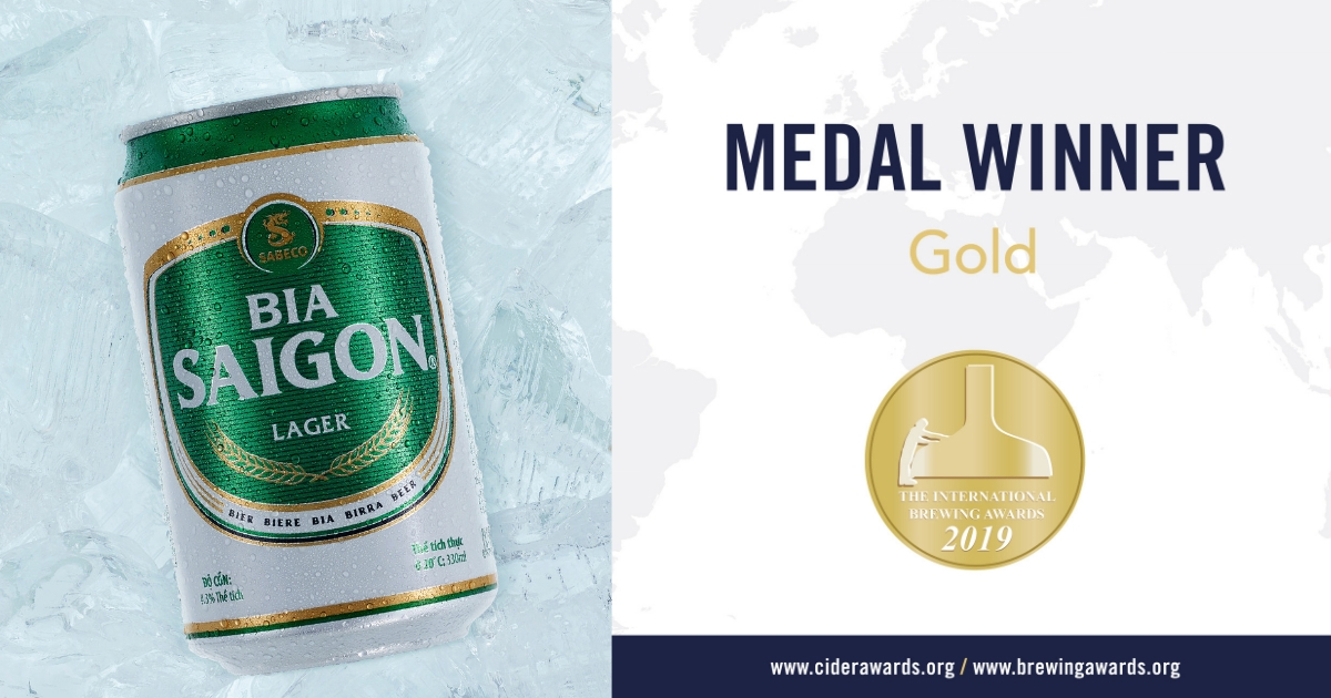 Tổng Công ty Cổ phần Bia - Rượu - Nước giải khát Sài Gòn (SABECO) đã xuất sắc vượt qua hàng ngàn ứng cử viên sáng giá đến từ nhiều nước trên thế giới để giành lấy huy chương vàng tại hạng mục “Giải thưởng quốc tế dành cho dòng Bia Lager dung tích nhỏ.