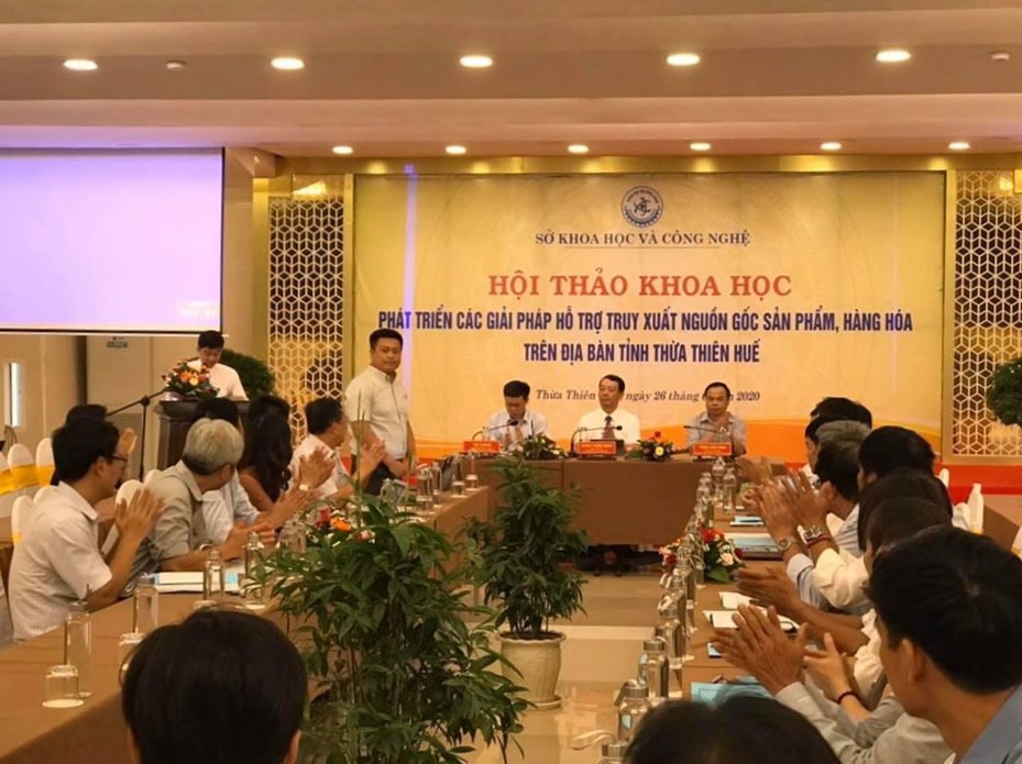 Hội thảo đánh dấu bước chuẩn bị quan trọng của tỉnh Thừa Thiên - Huế trong việc đẩy mạnh ứng dụng công nghệ về truy xuất nguồn gốc trên địa bàn Tỉnh.