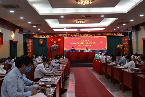 Kho bạc Nhà nước TP. Hồ Chí Minh tổ chức Hội nghị Giao ban nghiệp vụ kế toán quý IV/2021.
