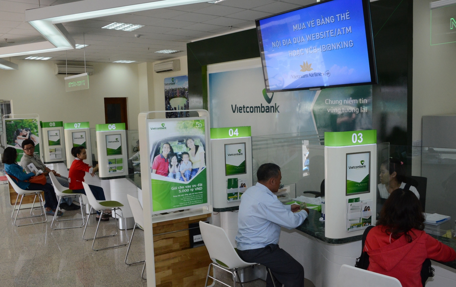 Vietcombank đang tích cực kiểm soát nợ xấu đi đôi với tăng trưởng tín dụng, đảm bảo hoàn thành các mục tiêu đặt ra. Nguồn: internet
