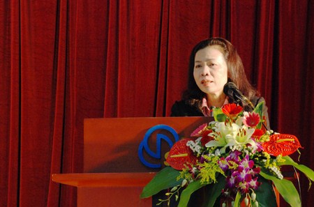 Thứ trưởng Vũ Thị Mai phát biểu tại hội nghị. Nguồn:baohaiquan.vn