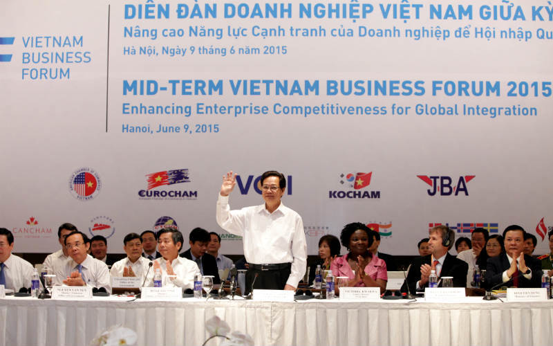 Thủ tướng Nguyễn Tấn Dũng tham dự diễn đàn. Nguồn: internet