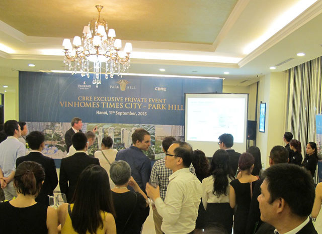 Buổi giới thiệu dự án Park Hill dành riêng cho khách hàng nước ngoài và Việt Kiều. Nguồn: internet