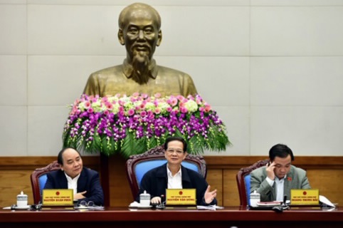 Thủ tướng Nguyễn Tấn Dũng chủ trì phiên họp Chính phủ thường kỳ tháng 11/2015.