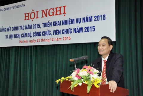 Thứ trưởng Nguyễn Hữu Chí phát biểu tại hội nghị.