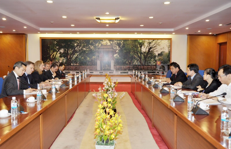 Toàn cảnh buổi tiếp.