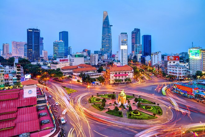 TP. Hồ Chí Minh, trung tâm kinh tế năng động nhất của Việt Nam. 