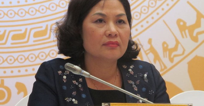 Phó Thống đốc Ngân hàng Nhà nước Nguyễn Thị Hồng.