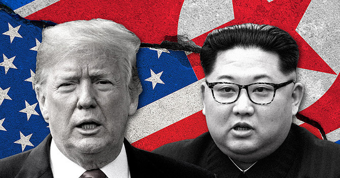 Tổng thống Trump (trái) vừa thông báo hủy cuộc gặp thượng đỉnh với nhà lãnh đạo Kim Jong Un. Ảnh: Getty Images/iStockphoto