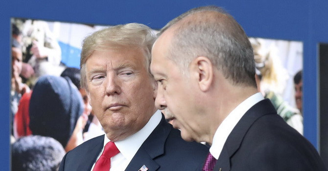 Tổng thống Mỹ Donald Trump và Tổng thống Thổ Nhĩ Kỳ Recep Tayyip Erdogan- Ảnh: NPR