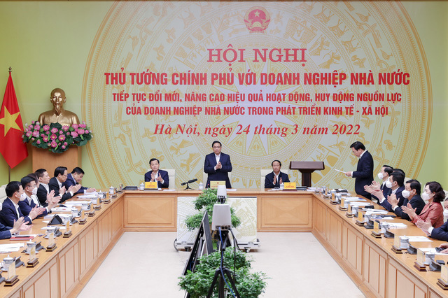 Thủ tướng Phạm Minh Chính chủ trì Hội nghị trực tuyến toàn quốc với DNNN về "Tiếp tục đổi mới, nâng cao hiệu quả hoạt động nhằm huy động nguồn lực của DNNN trong phát triển kinh tế - xã hội".