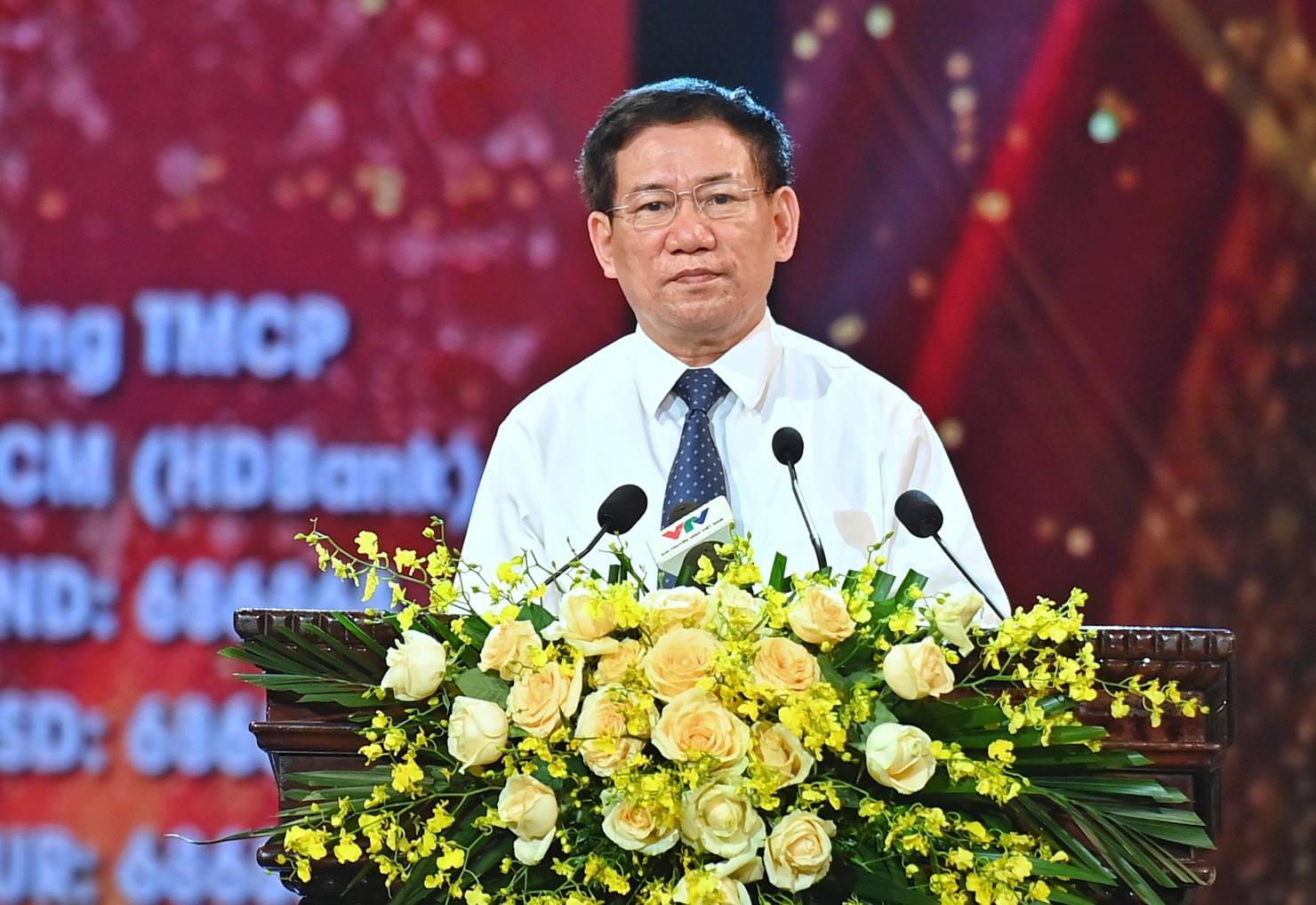 Bộ trưởng Tài chính Hồ Đức Phớc phát biểu tại Lễ ra mắt Quỹ vắc xin phòng Covid-19 tối 5/6/2021 tại Hà Nội. Ảnh: VGP