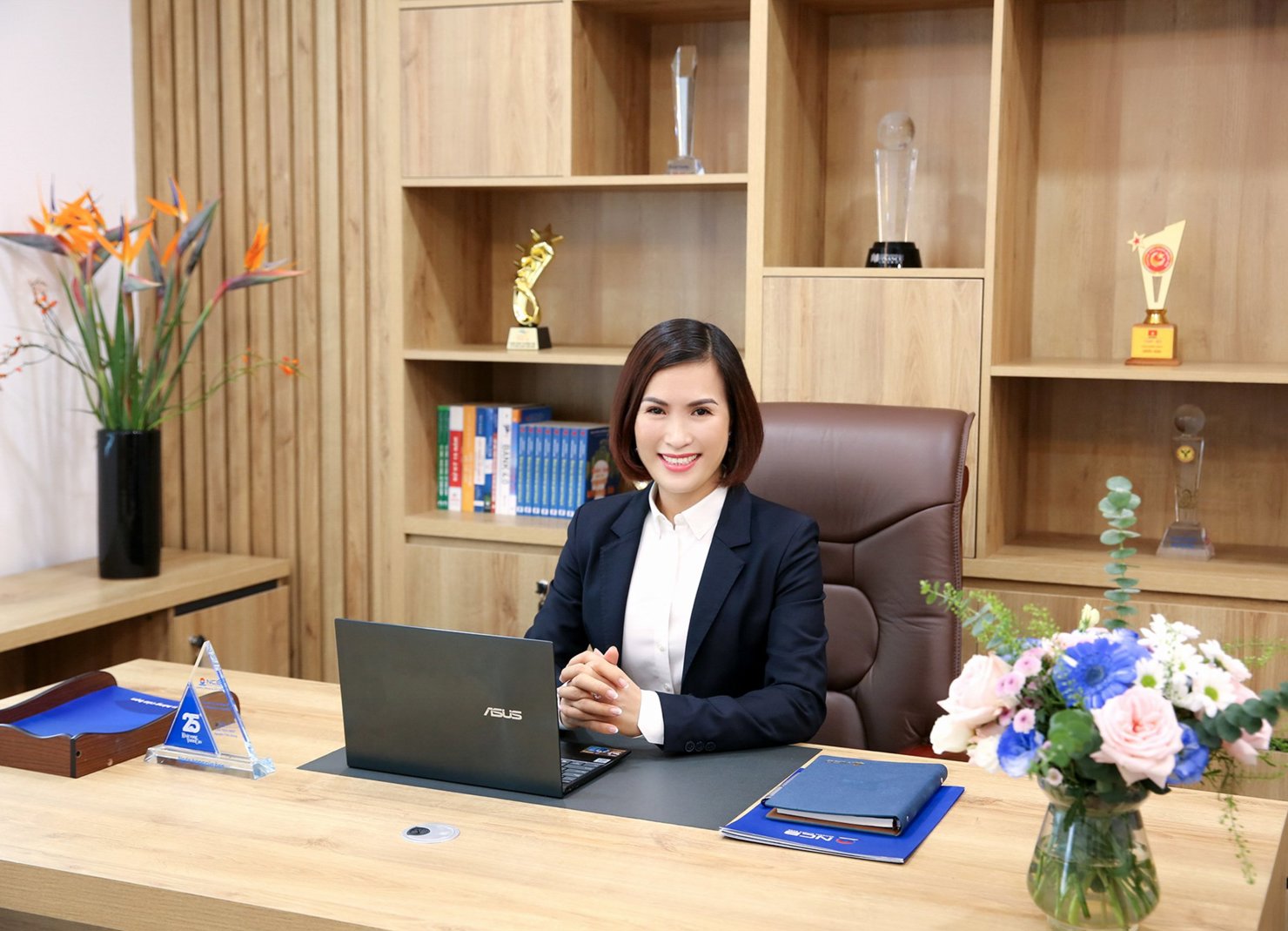 Ảnh bà Bùi Thị Thanh Hương – Tân Chủ tịch Hội đồng quản trị Ngân hàng NCB.