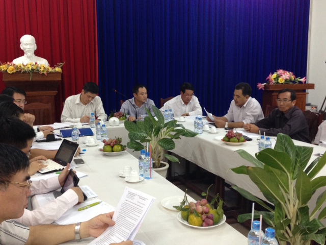 Đoàn công tác liên ngành của Ban Chỉ đạo BHNN tại buổi làm việc với hai tỉnh Sóc Trăng và Bạc Liêu