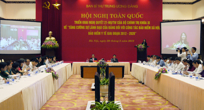 Thường trực Ban Bí thư Lê Hồng Anh và Trưởng Ban Kinh tế Trung ương Vương Đình Huệ chủ trì Hội nghị