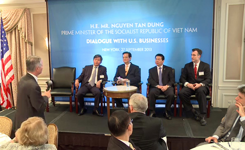  50 doanh nghiệp lớn của Mỹ đã tham gia buổi đối thoại với Thủ tướng Nguyễn Tấn Dũng. Nguồn: vnexpress.net
