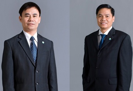 Ông Dương Đức Chuyển,Giám đốc khối đầu tư Tập đoàn Bảo Việt (phải) giữ chức Tổng Giám đốc Tập đoàn thay ông Trần Trọng Phúc (trái) cho đến khi Hội đồng quản trị có quyết định mới. Nguồn: internet