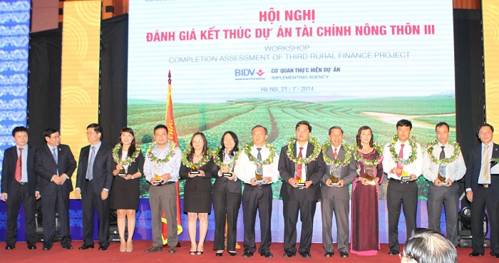 Hội nghị đánh giá kết thúc Dự án Tài chính Nông thôn. Nguồn: bidv.com.vn