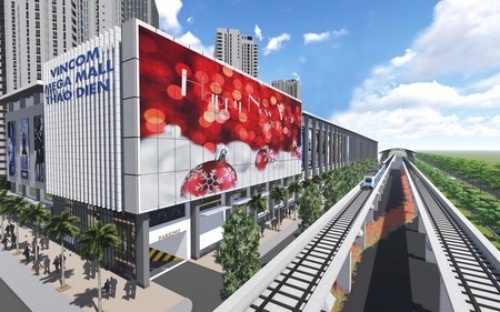 Thiết kế mới khu trung tâm thương mại Vincom Mega Mall Thảo Điền. Nguồn: vneconomy.vn