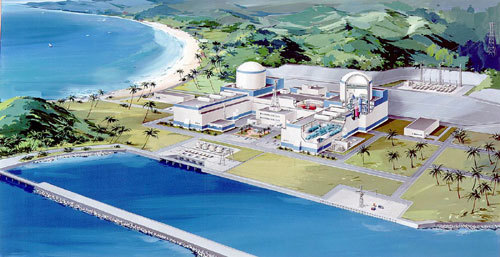 Mô hình Nhà máy Điện hạt nhân Ninh Thuận.
