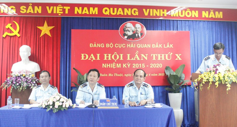 Toàn cảnh Đảng bộ Cục Hải quan Đắk Lắk đã tổ chức Đại hội lần thứ X, nhiệm kỳ 2015 - 2020. Nguồn: baodaklak.vn