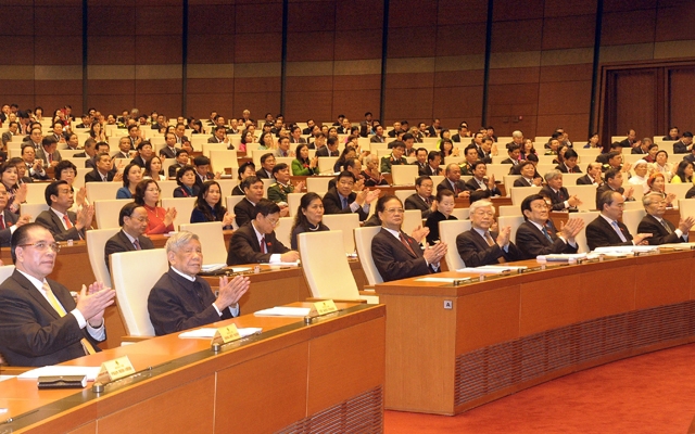Tại Lễ khai mạc kỳ họp thứ 11, Quốc hội khóa XIII. Nguồn: nhandan.com.vn