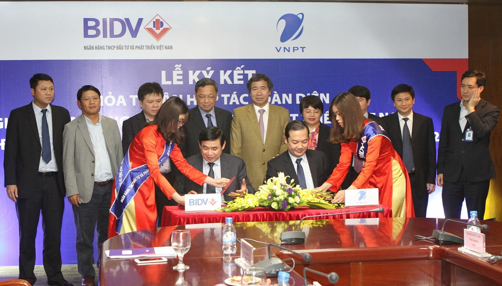 Toàn cảnh lễ ký kết thỏa thuận hợp tác toàn diện giữa BIDV và VNPT. Nguồn: bidv.com.vn