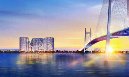  Phối cảnh một dự án 3 mặt view sông tại khu Nam TP HCM quy mô 8.000 căn hộ. Nguồn: vnexpress.net