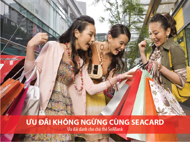 SeABank triển khai một loạt ưu đãi hấp dẫn dành cho chủ thẻ quốc tế SeABank VISA, MasterCard. Nguồn: seabank.com.vn