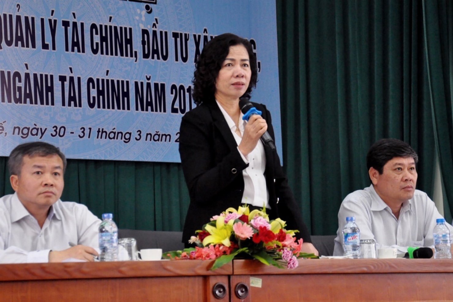 Thứ trưởng Bộ Tài chính Vũ Thị Mai phát biểu tại Hội nghị. Nguồn: mof.gov.vn