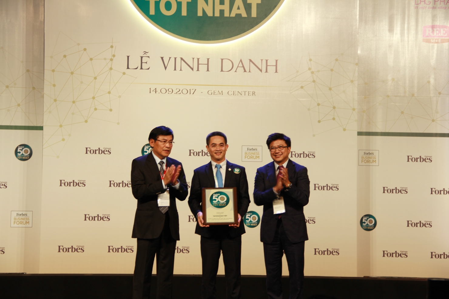 Đây là lần thứ năm Forbes Việt Nam công bố danh sách này và cũng là năm thứ 5 liên tiếp Tập đoàn Bảo Việt vinh dự đạt được danh hiệu này.