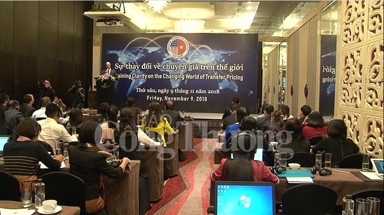 Hội thảo “Sự thay đổi về chuyển giá trên thế giới”, diễn ra tại Hà Nội, sáng 9/11 do Hiệp hội Thương mại Hoa Kỳ (Amcham) tổ chức.