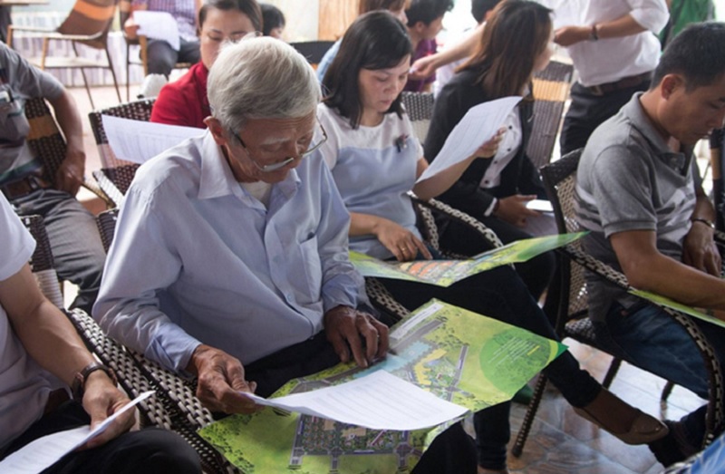 Nhiều khách hàng đến tìm hiểu dự án tại An Nhơn – Bình Định