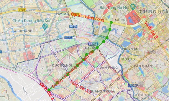 Đường Lê Quang Đạo kéo dài giúp giảm tải cho tuyến đường Tố Hữu, Nguyễn Trãi và khu vực Cầu Đôi.