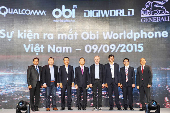Digiworld ra mắt điện thoại đi động Obi World phone tại TP HCM. Nguồn: dddn.com.vn
