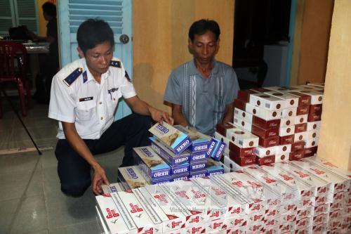 Tây Ninh ngăn chặn hiệu quả nhiều vụ buôn lậu thuốc lá. Nguồn: Internet