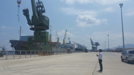 Một góc Khu công nghiệp cảng biển Vũng Áng, Hà Tĩnh. Nguồn: PV.