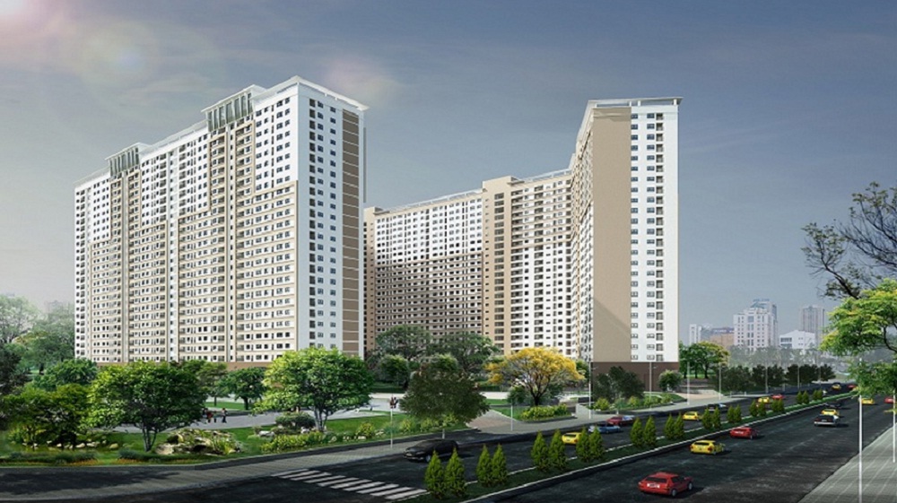 Không gian sống tại Xuân Mai Sparks Tower xanh và tiện ích