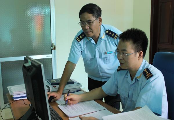 Hoạt động nghiệp vụ tại chi cục Hải quan Thái Nguyên- Cục Hải quan Bắc Ninh. Nguồn: PV.