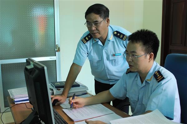 Hoạt động nghiệp vụ tại Chi cục Hải quan Thái Nguyên (Cục Hải quan Bắc Ninh). Nguồn: PV.