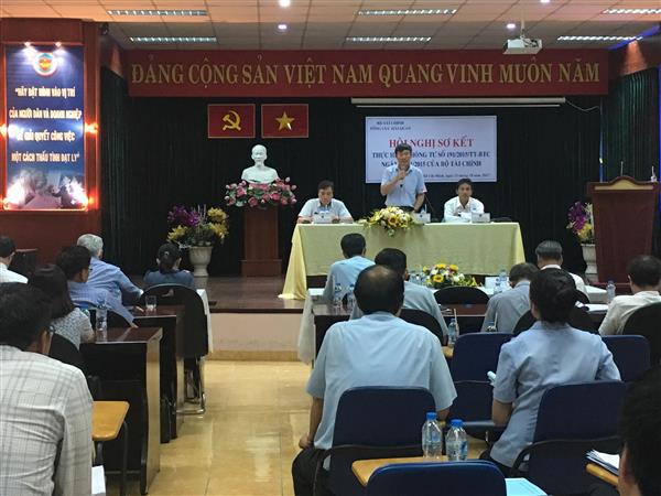 Phó Tổng cục trưởng Vũ Ngọc Anh phát biểu tại hội nghị. Nguồn: PV.