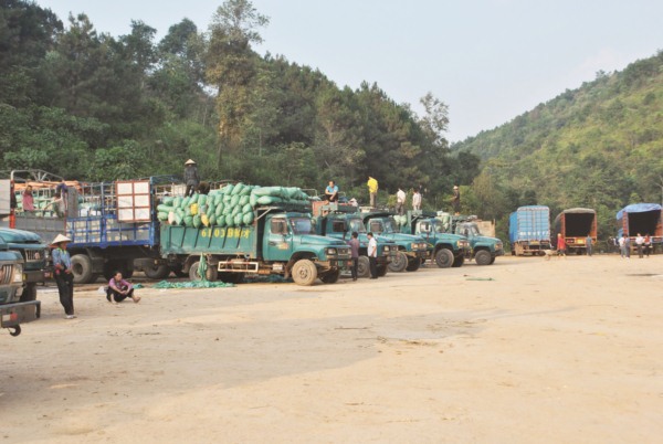 Hoạt động XNK tại lối mở Co Sâu, huyện Cao Lộc, tỉnh Lạng Sơn. Nguồn: PV.