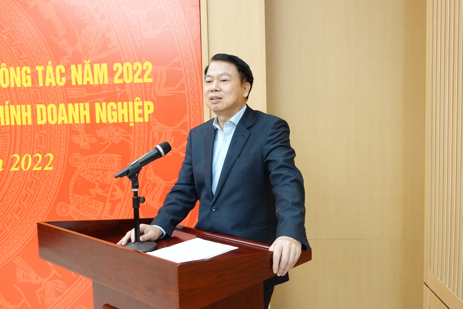 Thứ trưởng Bộ Tài chính Nguyễn Đức Chi phát biểu chỉ đạo hội nghị.