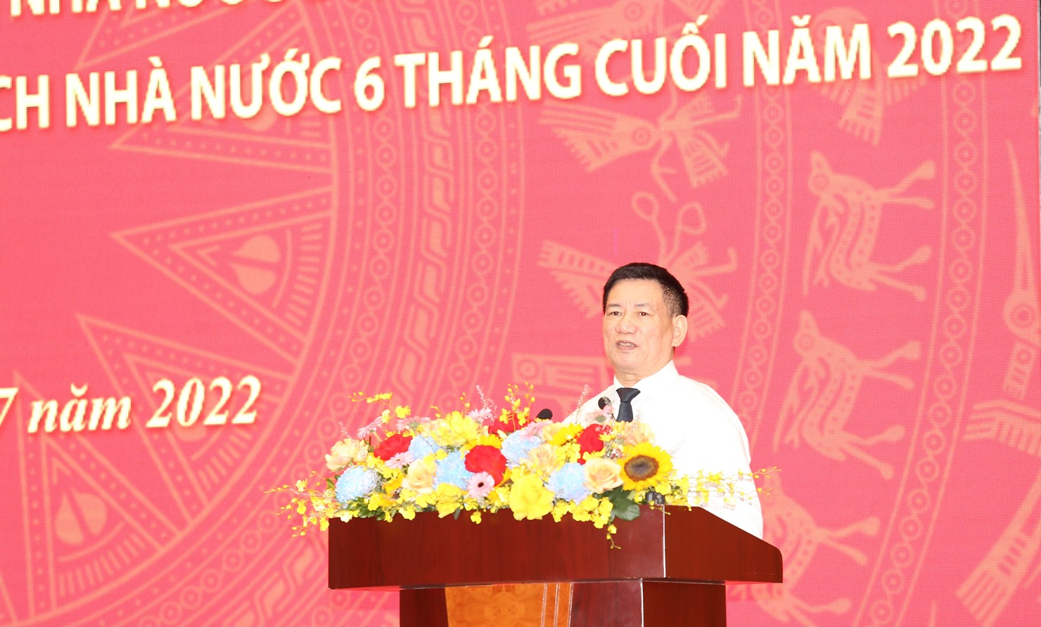 Bộ trưởng Bộ Tài chính Hồ Đức Phớc phát biểu tại hội nghị.
