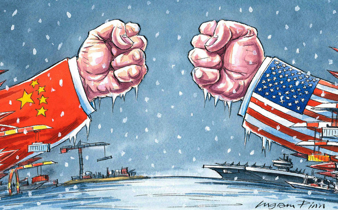 Sự leo thang của cuộc chiến thương mại Mỹ - Trung đang đẩy nền kinh tế toàn cầu đứng trước nguy cơ suy thoái. Nguồn: internet