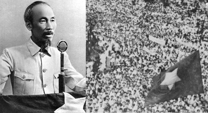 Ngày 2/9/1945 tại quảng trường Ba Đình, Chủ tịch Hồ Chí Minh đọc bản Tuyên ngôn độc lập khai sinh ra nước Việt Nam dân chủ cộng hòa. (Ảnh tư liệu)