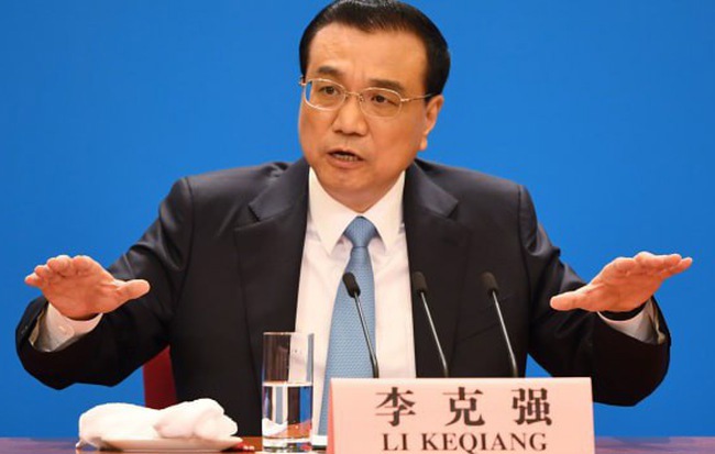 Thủ tướng Trung Quốc Lý Khắc Cường cho biết, nền kinh tế của Trung Quốc rất khó để duy trì tốc độ tăng trưởng kinh tế 6%. Nguồn: internet