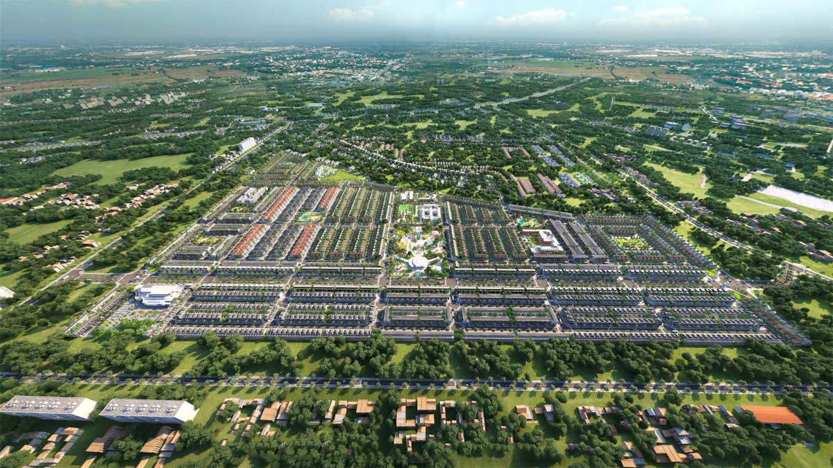 khu đô thị Gem Sky World 92,2ha tại Long Thành đã nhanh chóng tạo ấn tượng trên thị trường bất động sản khu vực vùng ven TP. Hồ Chí Minh. Nguồn: internetK