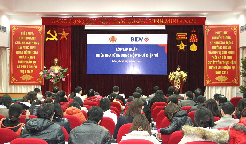 Buổi tập huấn tại Hà Nội. Nguồn: bidv.com.vn